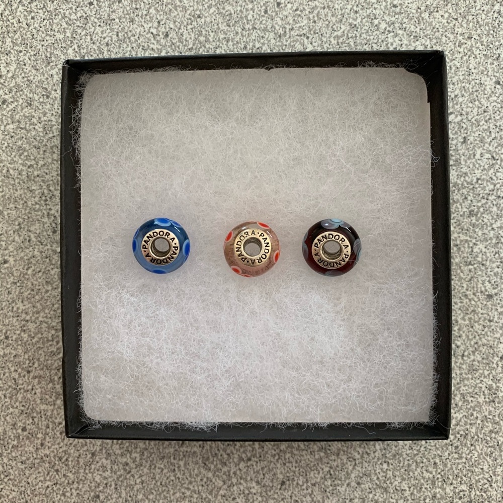 Pandora Glass Murano Bead Charms